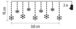 Instalație luminoasă LED de exterior 131xLED/1,6m IP44 alb rece