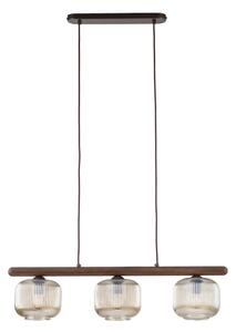 Candelabru pe cablu SALVIA 3xE14/10W/230V maro/maro fumuriu