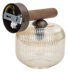 Lampă de perete SALVIA 1xE14/10W/230V maro/maro fumuriu
