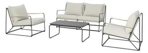 Set mobilier grădină/terasă 5 locuri 4 piese bej/antracit