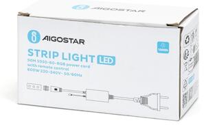 Aigostar - Cablu de alimentare pentru bandă LED RGB 1000W/230V cu telecomandă