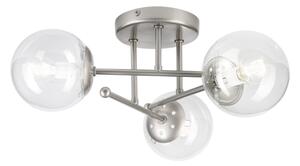 Lustră aplicată MALENA 3xE14/5W/230V crom mat/sticlă clară