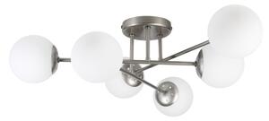 Lustră aplicată MALENA 6xE14/5W/230V crom mat/alb