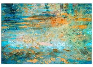 Tablou - Abstract albastru (90x60 cm)