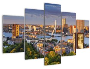 Tablou - Panorama Rotterdamului, Țările de Jos (150x105 cm)