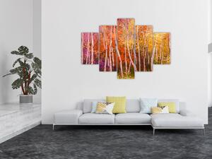 Tablou - Pădurea colorată (150x105 cm)