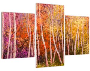 Tablou - Pădurea colorată (90x60 cm)