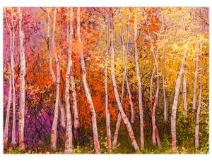 Tablou - Pădurea colorată (70x50 cm)