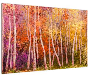 Tablou - Pădurea colorată (90x60 cm)