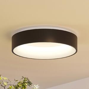 Arcchio plafonieră LED Aleksi, Ø 45cm, negru, metal, CCT, reglabil, Negru, Bucătărie, Metal, Modern