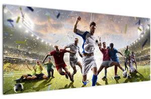 Tablou - Fotbal (120x50 cm)