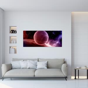 Tablou - Planetă (120x50 cm)