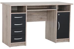 Z0ND0 Masă PC Waldo (Stejar sanremo + Negru). 1101304