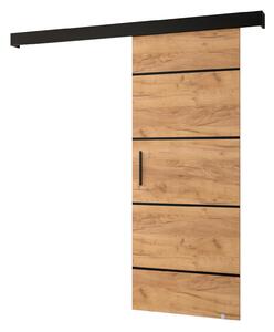 Z0ND0 Uși culisante 70 cm Slavdro 4 (craft auriu + negru mat). 1108751