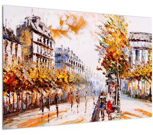 Tablou - Strada din Paris (90x60 cm)