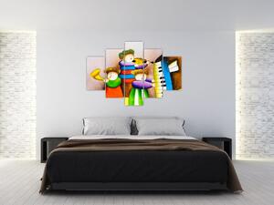 Tablou - Muzicanții, pictură (150x105 cm)