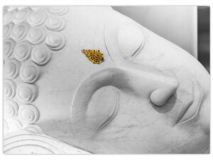 Tablou - Buddha alb (70x50 cm)