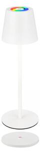 Briloner 7517016 - Lampă de masă LED RGB dimmabilă CILANO 3W/5V IP44 2000 mAh albă