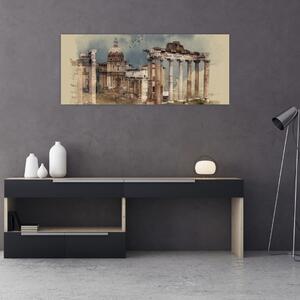 Tablou - Forumul Roman, Roma, Italia (120x50 cm)