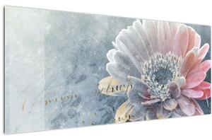 Tablou - Floare de iarnă (120x50 cm)