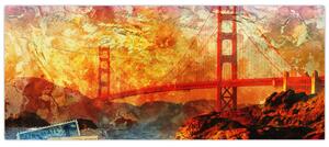 Tablou - Golden Gate, SanFrancisco, California (120x50 cm)