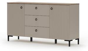 Comodă Demandaron 4 (taupe + stejar silverjack) . 1116812