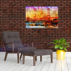 Tablou - Golden Gate, SanFrancisco, California (90x60 cm)