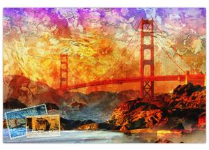 Tablou - Golden Gate, SanFrancisco, California (90x60 cm)