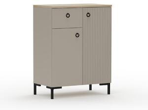 Comodă Demandaron 3 (taupe + stejar silverjack) . 1116809