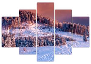 Tablou - Peisaj de iarnă (150x105 cm)