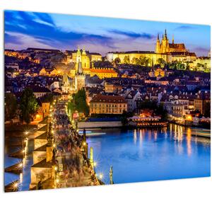 Tablou pe sticlă - Podul Carol, Praga, Republica Cehă (70x50 cm)