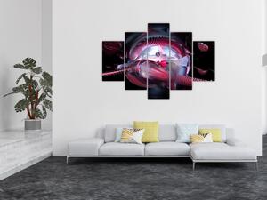 Tablou - Abstracție, viermi spațiali (150x105 cm)