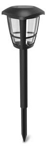 Aigostar - Set de 12 lămpi solare LED, 0,06 W/2 V, 33,8 cm, 6500 K, IP44, negru