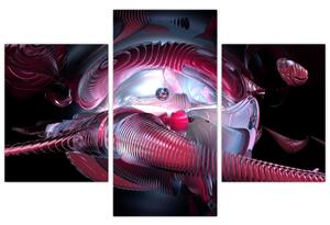 Tablou - Abstracție, viermi spațiali (90x60 cm)