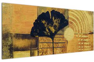 Tablou - Frunza ginkgo (120x50 cm)