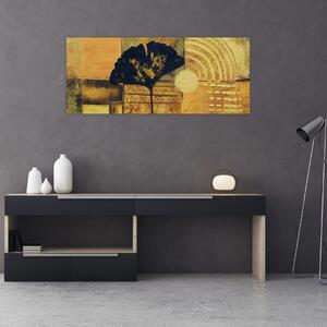 Tablou - Frunza ginkgo (120x50 cm)