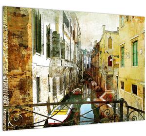 Tablou - Strada din Veneția (70x50 cm)