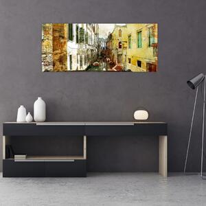Tablou - Strada din Veneția (120x50 cm)