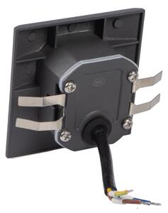 Kanlux 39131 - Aplica LED pentru trepte EXIN cu senzor, 2,5W/230V, 3000K, IP65, antracit, pătrată