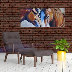 Tablou - Caii îndrăgostiți (120x50 cm)