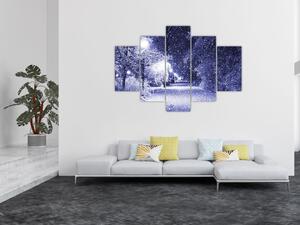 Tablou - Noaptea magică de iarnă (150x105 cm)
