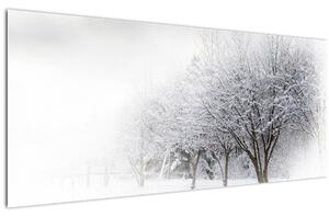Tablou - Aleea de iarnă (120x50 cm)