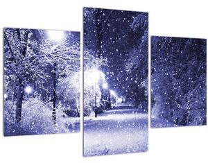 Tablou - Noaptea magică de iarnă (90x60 cm)