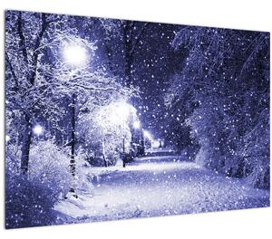 Tablou - Noaptea magică de iarnă (90x60 cm)