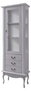 Vitrina VILAR DA4, gri, DTD laminat, 75x42x196 cm