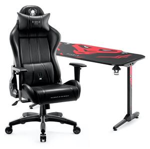 Set Gaming scaun Diablo X-One 2.0 Negru Normal Size + masă X-Mate 1400