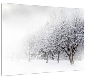 Tablou - Aleea de iarnă (70x50 cm)