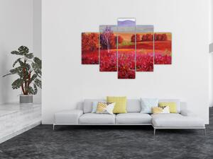 Tablou - Peisaj roșu (150x105 cm)