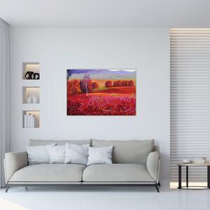 Tablou - Peisaj roșu (90x60 cm)