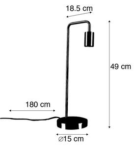 Lampă de masă modernă neagră - Facil
